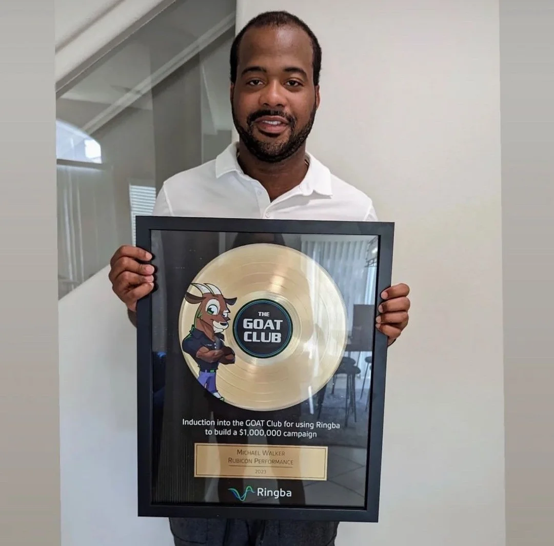 Ringba User Stories - Michael Walker GOAT Club Award